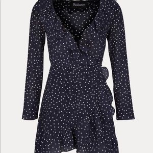 The Alexandra Dress- navy with white stars